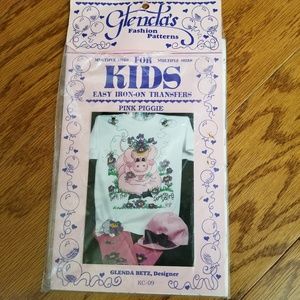 4 TRANSFERS Easy Iron on transfers pattern craft kits